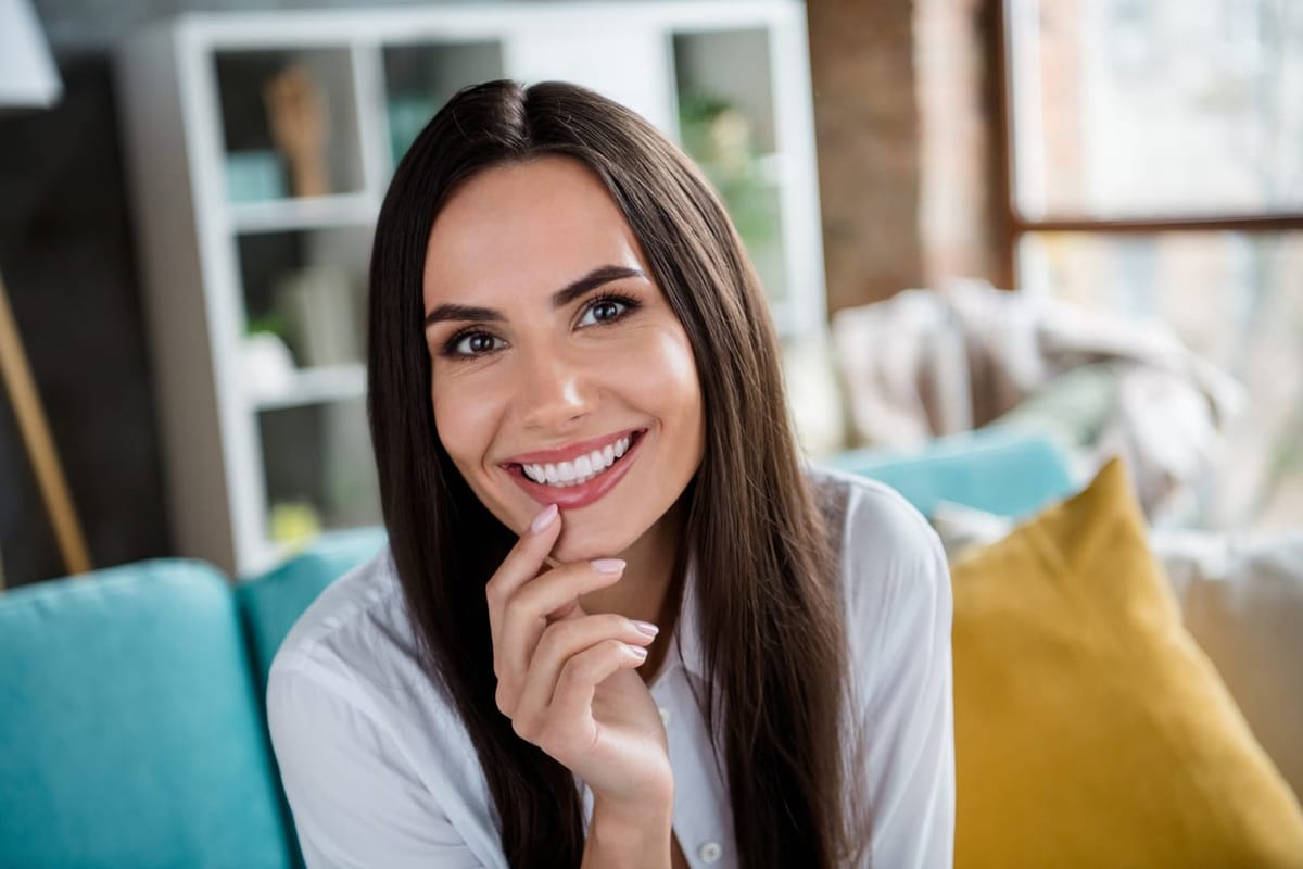 A confident smile after custom porcelain veneer treatment